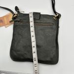 NWT Green Leather Crossbody Bag India Small Zip Pocket Small Top‎ Zip Black Photo 5
