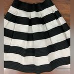 EXPRESS NWT - Striped Structured Stretch Pouf Skater Skirt - Size XS Photo 2