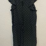 Madewell  Silk Sleeveless Open back Romper Black Beige Pattern Size Medium Photo 2