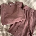 Cozy Brown Sweatshirt and Joggers Set Size M Photo 1
