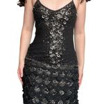 Sue Wong Nocturne Vintage 90’s Silk Dress Silk Slip Mini Dress Beaded Fairy Prom Photo 0