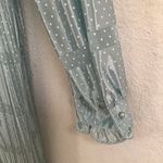 Vintage Discovery seafoam polkadot oversized robe dress 8* Blue Photo 12