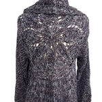 Women's Indigo Cardigan Sweater L Purple White Size L Photo 4