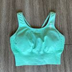 Gymshark  Energy Seamless Sports Bra Light Green Mint Strapy Eyelet Contour S Photo 10