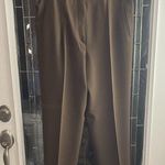 Bernard Zins Pants Womens Sz 12 Brown Wool Made In France 34x28 Lined High Photo 0