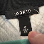 Torrid  Black Plaid Twill Bomber Jacket Rayon Womens Size 0 Large 12 New NWT Photo 7