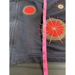 Vtg Timberlea Full Zip Front Sweatshirt Women Medium Black 3D Art To Wear Beaded Photo 10