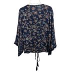 Xhilaration Sheer Floral Fringe Full Zip Top Size XS Tassels Boho Western Cowgirl Hippie Photo 1