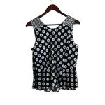 Cotton Express  Women Top L Daisy Floral‎ Cutout Bodice Side Zip Boho Cottagecore Photo 1