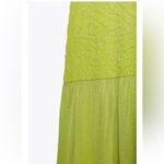 ZARA NWT green textured combination midi maxi long stretchy dress Photo 7