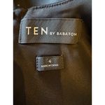 Babaton Aritzia Dress Women 4 Black Satin Lala Dress Sheath Party Cocktail LBD Photo 5