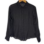 CP Shades  Women’s Romy Black Linen Blouse size small Photo 3