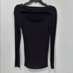 joe's jeans Black Fitted Long Sleeve Cut Out Top Size Small EUC Photo 1