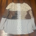 Andthewhy Leopard and Striped Women's Top small Photo 1