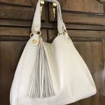 Onna Ehrlich large off white leather tassel tote Photo 1