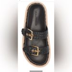 Ulla Johnson ‎ Kiera Raffia Slide in Black- New Photo 3