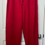 Disney NWOT  Store women’s red snowflake embroidered‎ drawstring pajama bottoms Photo 0