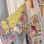 Johnny Was  Esme Embroidered Printed Kimono Jacket Blouse Top XS Photo 3