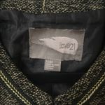 Forever 21 Love 21 Black and gold metallic Blazer Tailored Suit Jacket medium Photo 1