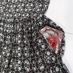 Torrid Black Pink Mini Challis Short Sleeved Tiered Pockets Flare Dress Size 1X Photo 7