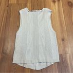 Pink Rose  Ribbed V-Neck Vest Sweater Women’s Neutral Sleeveless Stretchy Large Photo 3