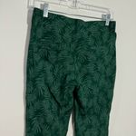 Betabrand NWOT 7-Pocket Dress Pant Yoga Pant Straight Green Palm Leaf Size Small Photo 6