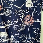 Lilly Pulitzer Women’s Jonah Dress Love Letters Medium Navy White Pink Photo 5