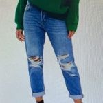 Topshop Moto Hayden Boyfriend Distressed Ripped Light Blue Jeans, size 26x30” Photo 1