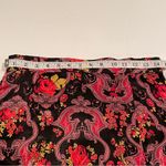 Modcloth  Baroque Floral Satin Pencil Skirt M Knee Slit Romantic Dark Academia Photo 8