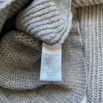 Adrianna Papell Light Gray Bejeweled Neck Tight Knit Sweater Photo 8