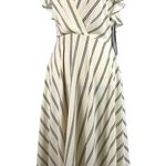 H by Halston Halter Handkerchief Summer dress Chalk/Black stripes size 4 Photo 3