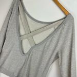Pam & Gela Criss Cross Back Sweatshirt Sz Medium Grey Photo 7
