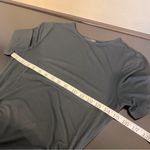 Venus  bodycon midi Tshirt dress in black, side ruching, short sleeve, NWOT, XS Photo 1