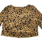 BP Women's Y2K Leopard Print Cropped Rib Cardigan & Camisole Size Large Photo 7