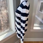 Tommy Hilfiger Navy Blue White Stripe V Neck Long Sleece Tee Shirg Sz Large NWT Photo 1