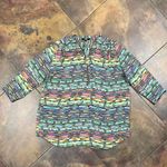 Lior Paris Multicolored Zip Collar 3/4 Sleeves XL Black Photo 2