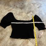 NEW Boden Puff Short Sleeve Square Neck black pullover semi fitted top blouse 8 Photo 5