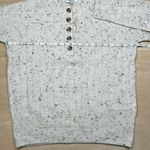 Madewell NWT  Donegal Bowden Henley Sweater in Coziest Yarn Oatmeal Fleck Sz XS Photo 7