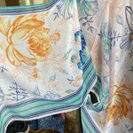 Kimono caftan cover up wrap M L XL one size turquoise blue coral white orange Photo 4