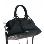 Rebecca Minkoff Moto Satchel Tote, Black Purse Crossbody Bag Top Handle Leather Photo 5