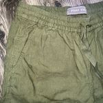 Women’s POINT SUR seaside pants linen jogger lightweight Green Sz 2 Photo 2