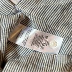 Quince  100% European Linen Camp Shirt Blue White Stripe Coastal Nautical XS Photo 2