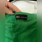 ZARA  women's green tailored shorts size M Photo 1