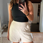  Cream linen shorts  #princesspolly #linenlove #shorts Photo 0