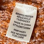 Sincerely Jules Orange Cropped Sweater Size L Mock Turtleneck Cozy Fall Size L Photo 6