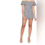 Sugar Lips - Black and Cream Off the Shoulder Romper. Size XS Photo 2