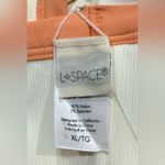 l*space NWT L* Ribbed Axel Bikini Swim Top Cream / Tangy Peach Size XL Photo 3