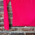 Cabo Red Embellished Keyhole Ribbed Knit Top Women's Size Small Photo 2