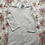 ZARA NWOT  Mock Neck Cream 3/4 Length Sleeve Dress Photo 1
