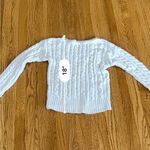 Philosophy White Cable Knit Sweater  Photo 3